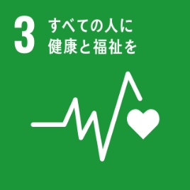 SDGs 3.すべての人に健康と福祉を　の項目