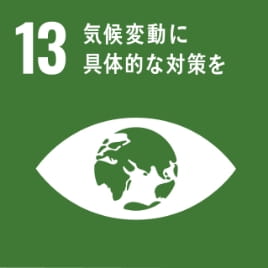 SDGs 13.気候変動に具体的な対策を　の項目